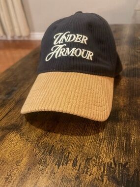 Under Armour Black & Tan Corduroy Baseball Hat